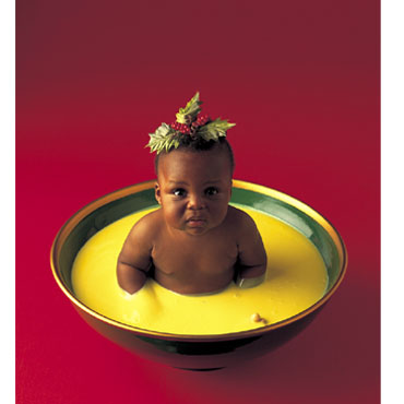 Baby in the plate