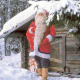 Santa at the hut