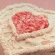 Heart-shaped cake