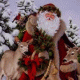 Santa with roe-deers