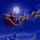 Santa flying