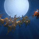 Flying santa